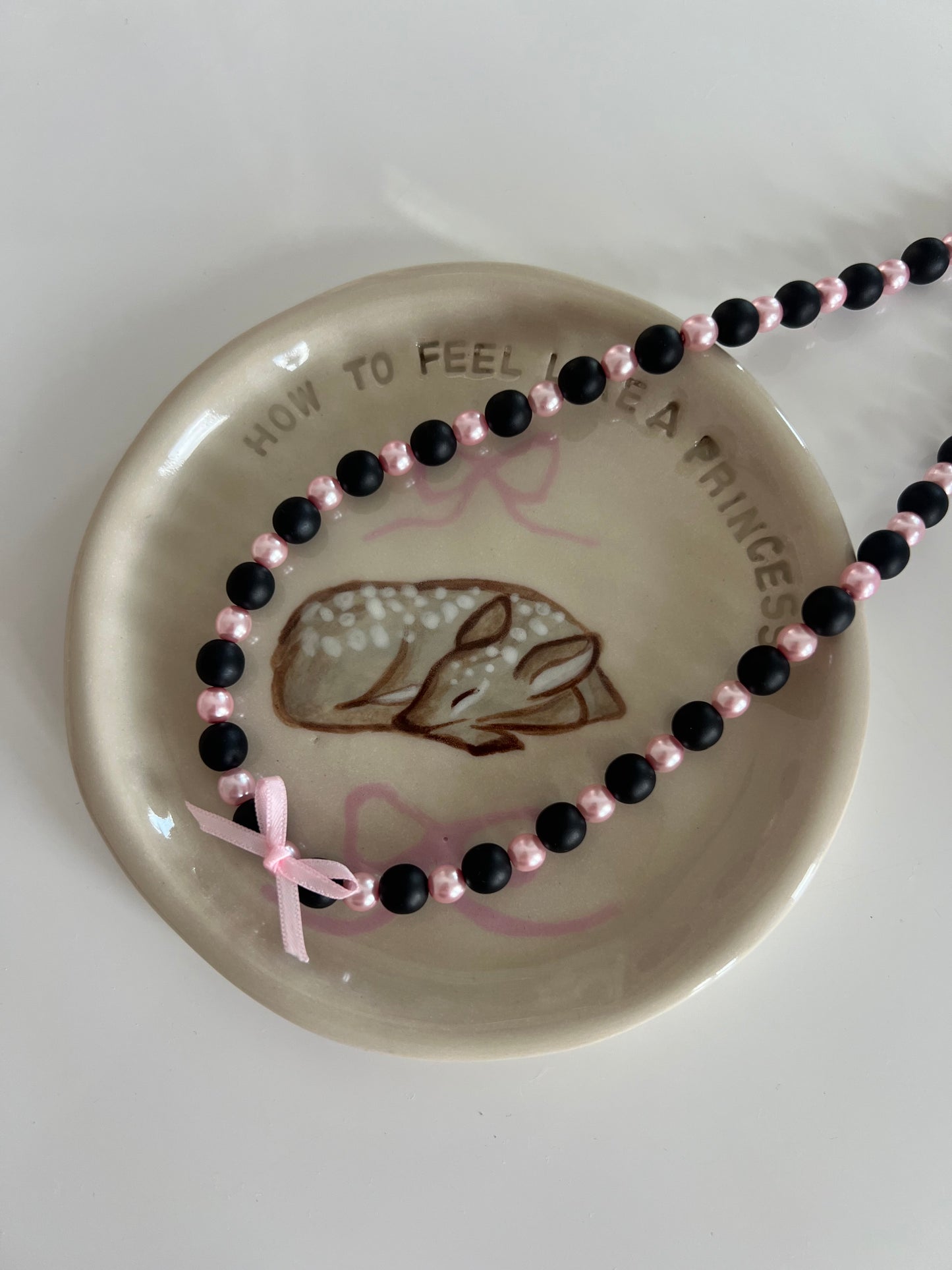 Pink Polka Dot Necklace
