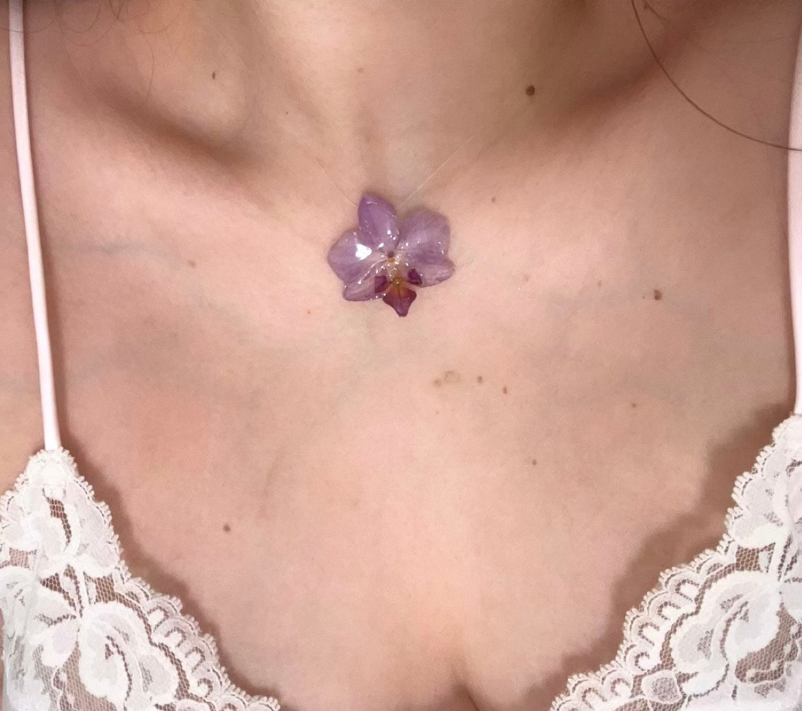 Velvet Orchid Necklace