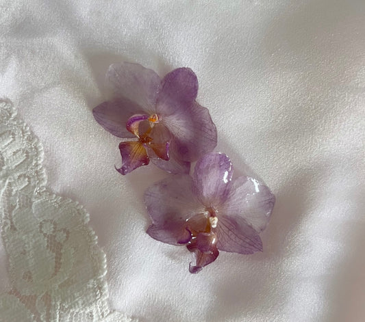 Velvet Orchid Earrings