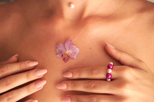 Velvet Orchid Necklace