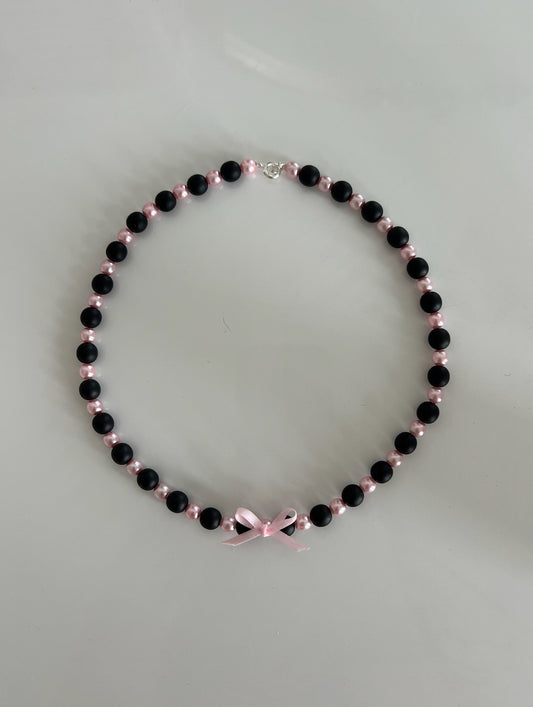 Pink Polka Dot Necklace
