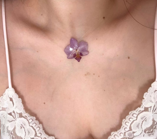 Velvet Orchid Necklace